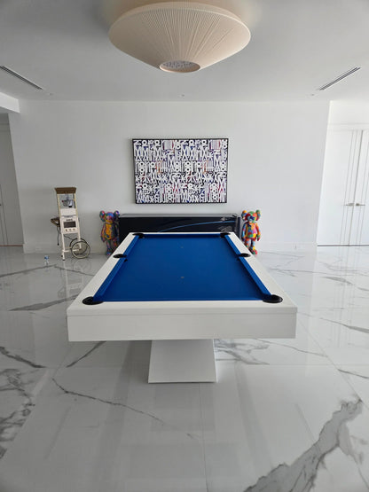 White Billiards Ultimate Modern Slate Pool Table