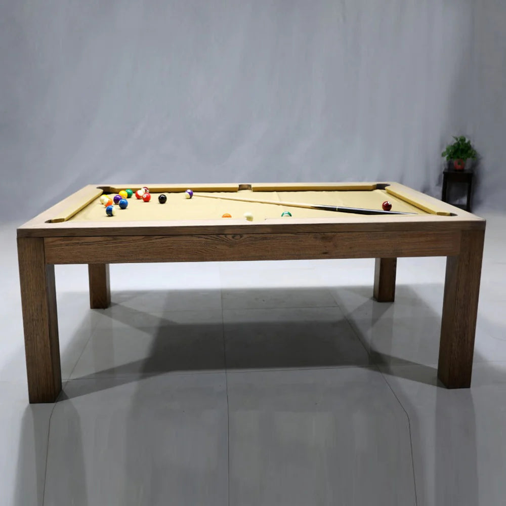 White Billiards Alpha Modern Slate Dining Top Pool Table