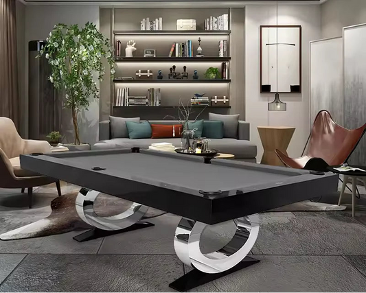 White Billiards Daphne Modern Slate Pool Table