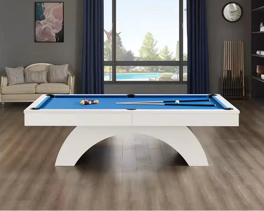 White Billiards Karmen Modern Slate Pool Table