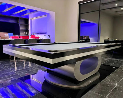 White Billiards Sierra Modern Slate Pool Table