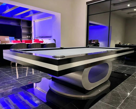 White Billiards Sierra Modern Slate Pool Table