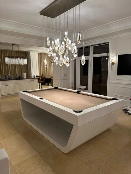 White Billiards Sofia Modern Slate Pool Table