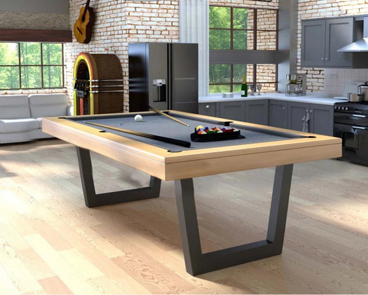 White Billiards Lorren Modern Slate Pool Table