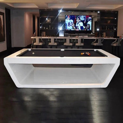 White Billiards Sofia Modern Slate Pool Table