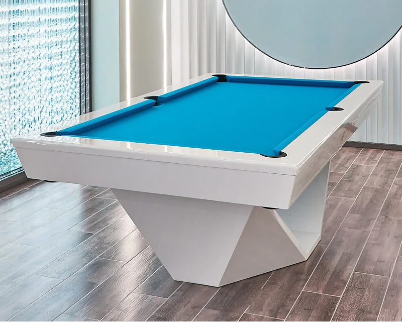 White Billiards Olics Modern Slate Pool Table